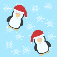 penguin-christmas-background